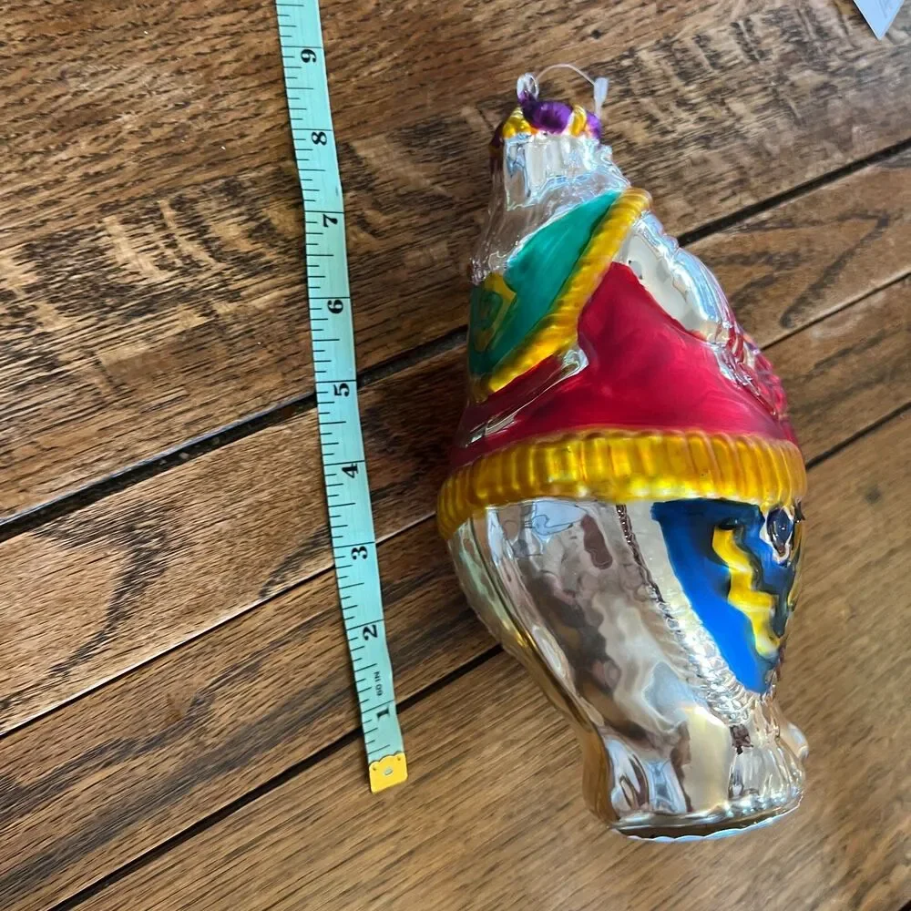 Vintage Dept 56 Large Mercury Glass 8 Inch christmas Ornament camel department